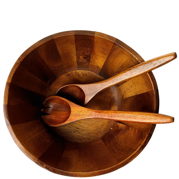 New the Cellar , Acacia Wood 3 Piece Salad Set, Created for Macy's - Picture 2 of 10